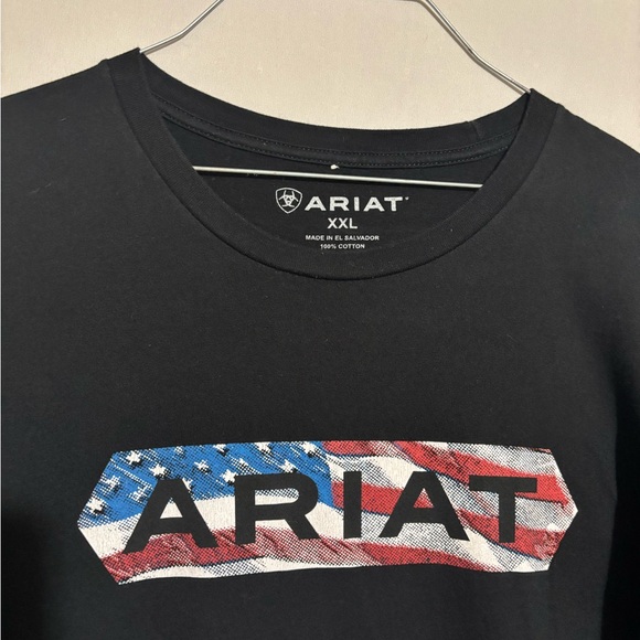 Ariat Other - Ariat Black T-Shirt with Patriotic Graphic